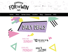 Tablet Screenshot of forthewincafe.com